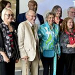 Dorota Brzezińska, John D. Wiley, Pupa Gilbert, Jennifer Mnookin, Lauren Bishop, Charles Lee Isbell, Jr, Susan Harness, Russ Shafer-Landau at WARF award proceedings