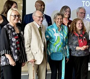 People standing together at WARF Award proceedings